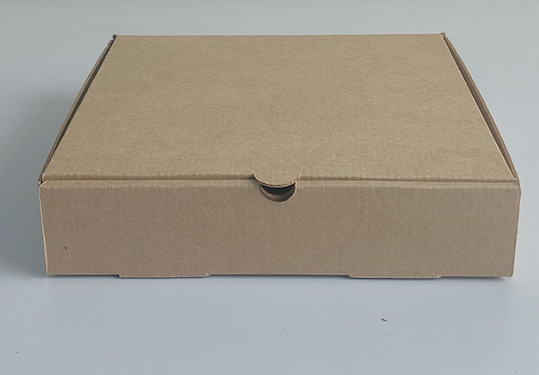9 inch brown pizza box rectangle