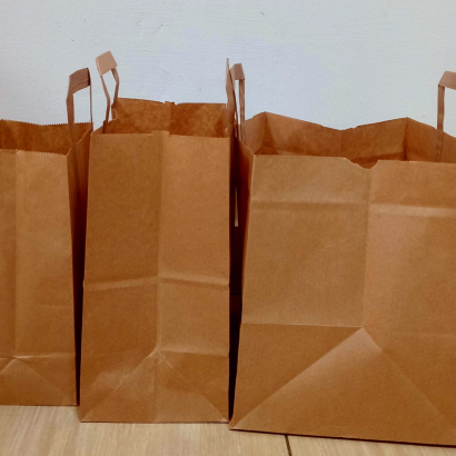 flat handle paper bags